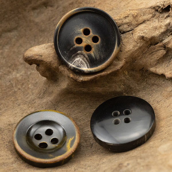 5pcs Colorful Genuine Horn Buttons