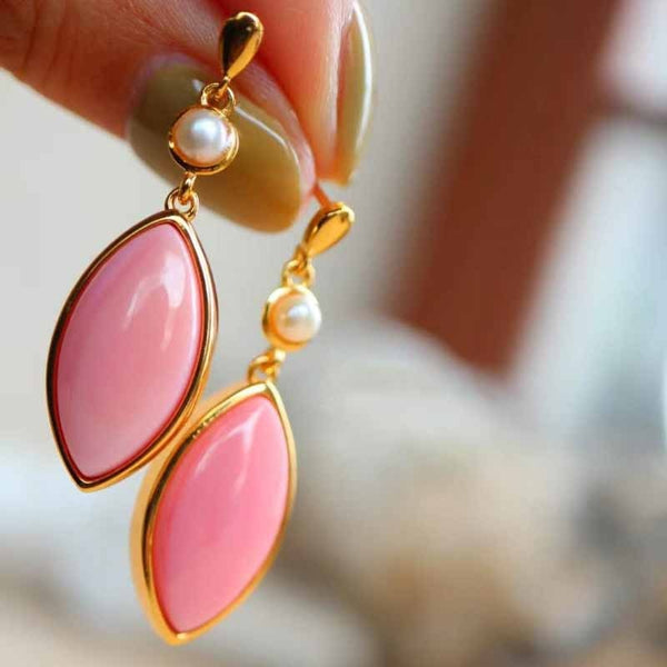 New pink earrings for women