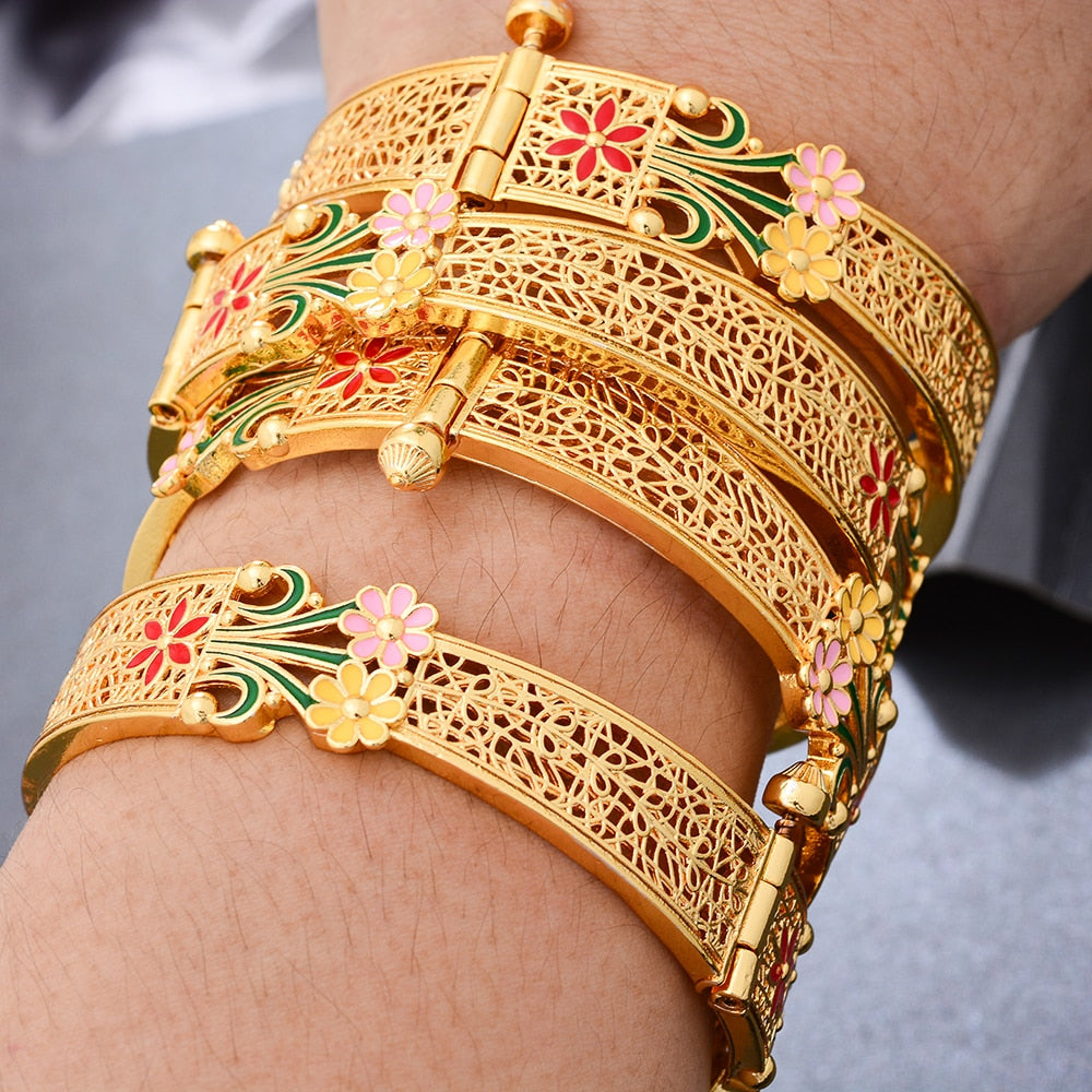 Nigerian wedding Gold Color Bangles For Woman