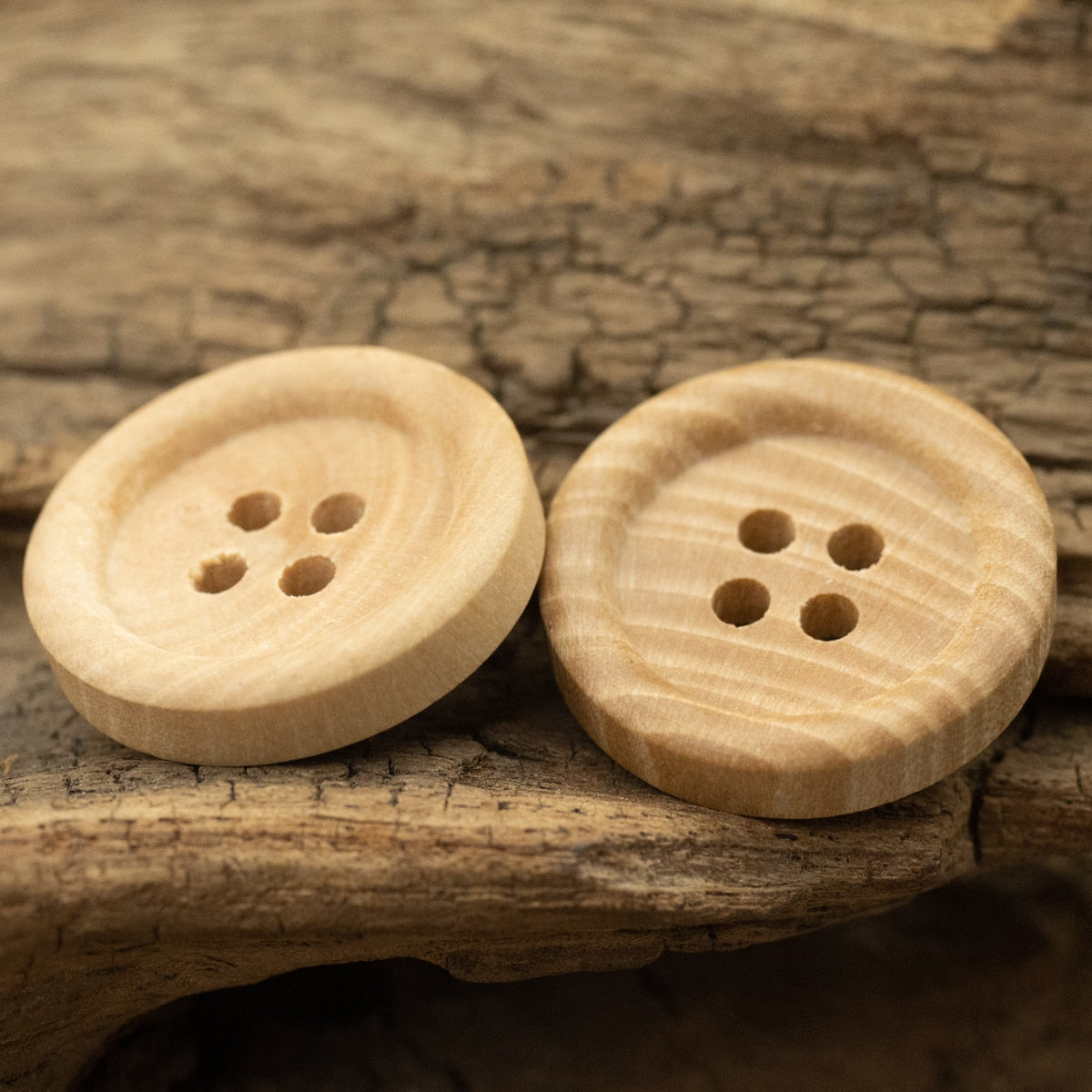 11.5mm-30mm Solid Eco Poplar Wooden Button