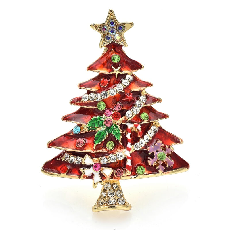 Christmas Tree Brooches For Women