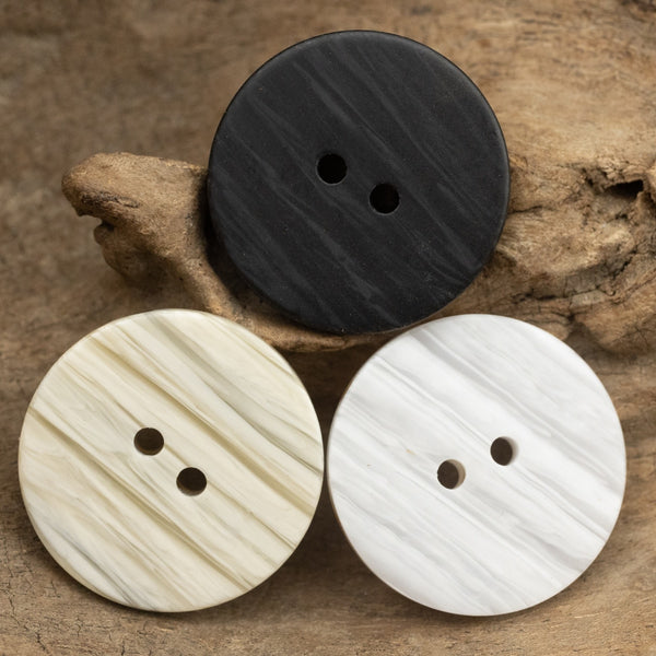 15mm-30mm Thin Wood Texture Buttons for Suit Sweater Knitwear Coat Resin Button