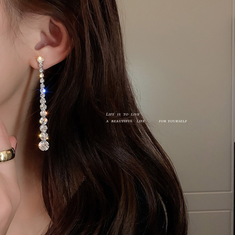 New Baroque Luxury Crystal Drop Earrings for Women