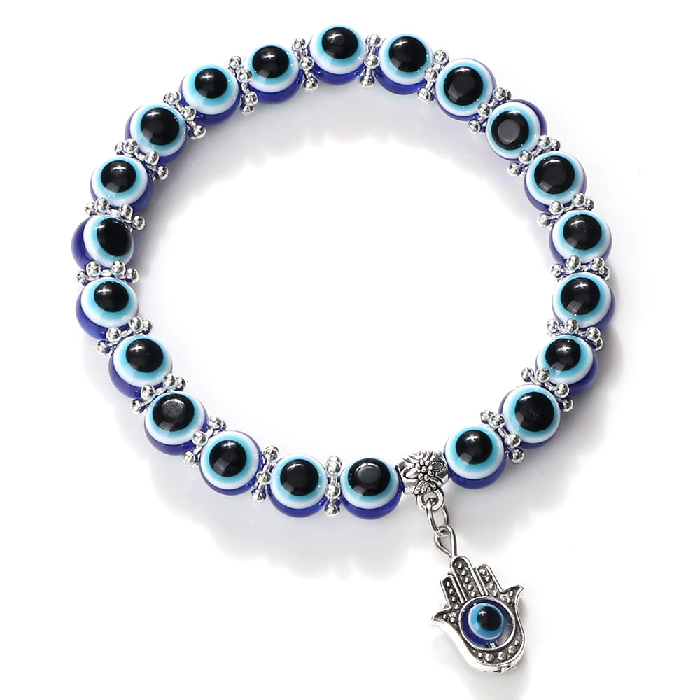 Classical Owl With Turkish Lucky Evil Eye Bracelets For Women Men