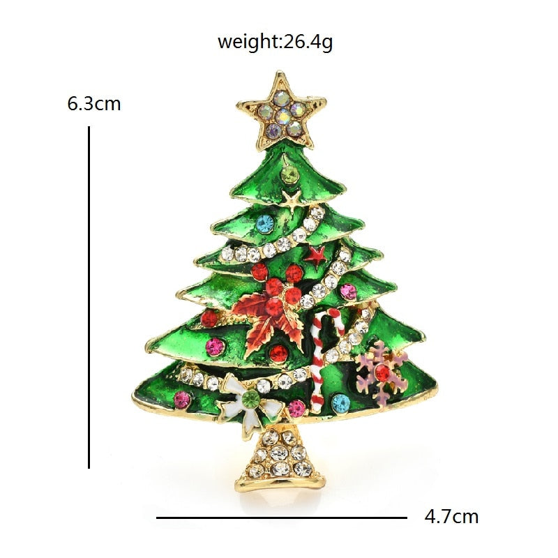 Christmas Tree Brooches For Women