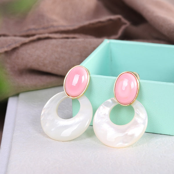 Vintage Sweet New in Pink earrings for women