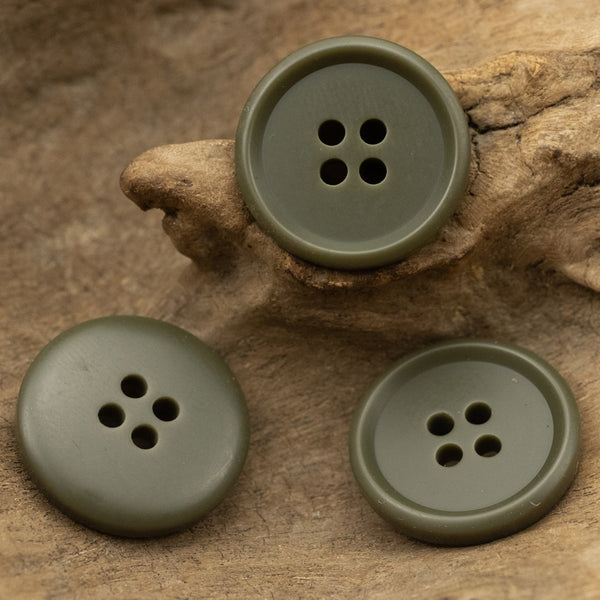 10pcs Army Green Round Buttons  Original High Quality Mustard Sweater Suit Buttons