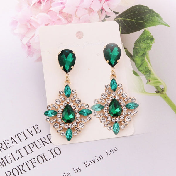 New Design Rhinestone Stone Earrings For Women Pendant Earrings