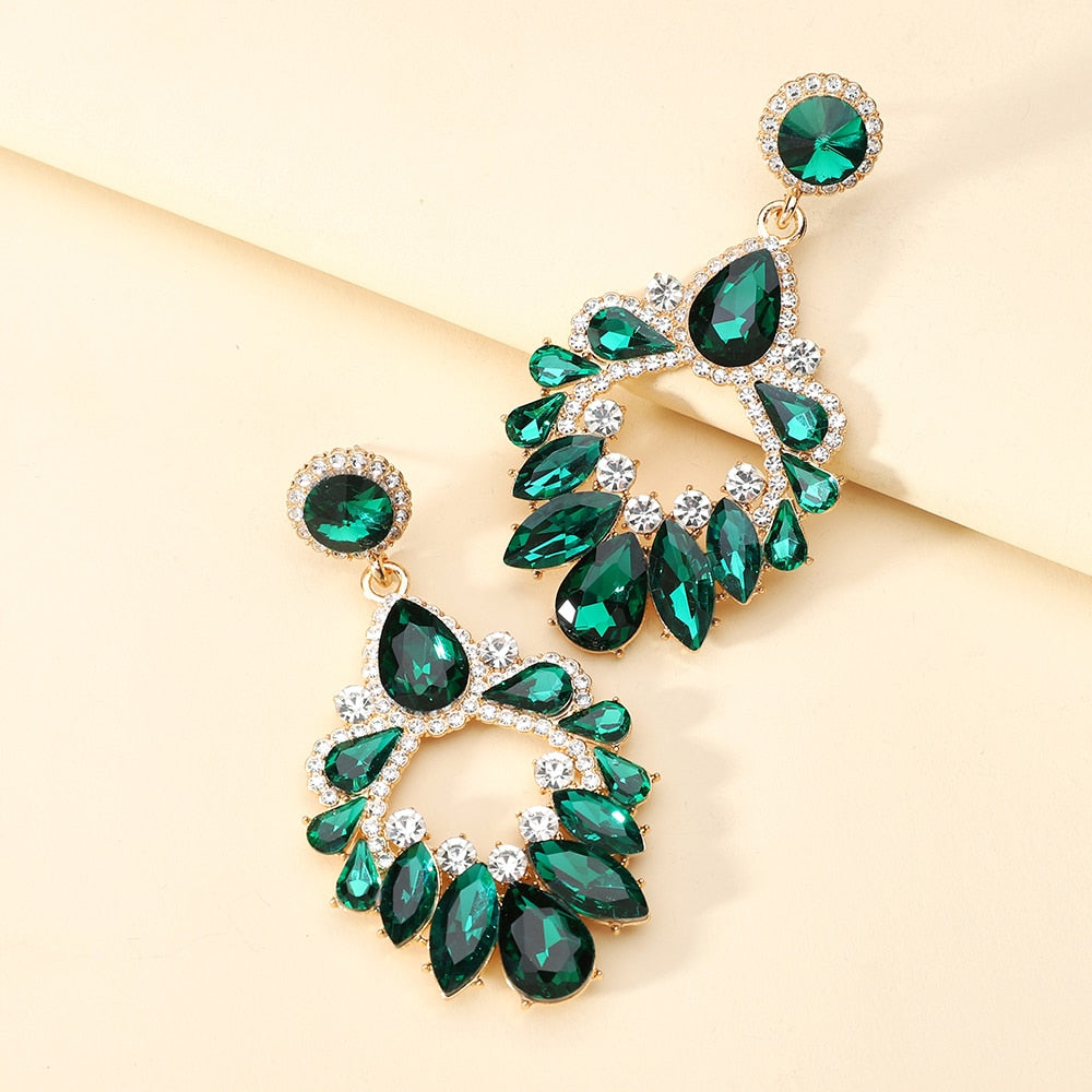 Luxury Design Chandelier Large Dangle Drop Earrings For Women