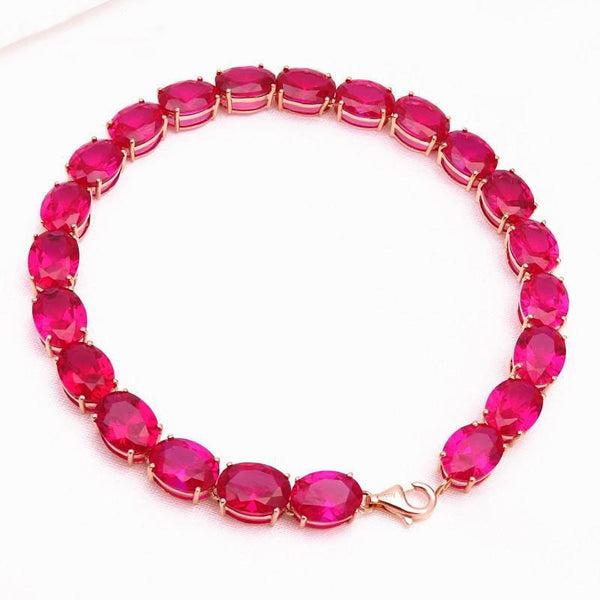 Luxury ruby crystals bracelets for women