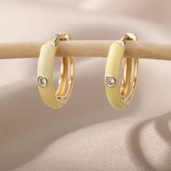 Circle Geometric Round Hoop Earrings For Women