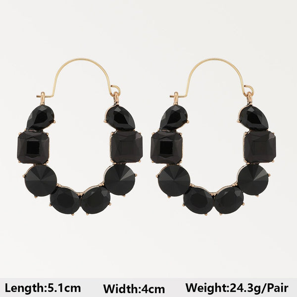 Black Series Punk Gothic Vintage Big Dangle Drop Earrings For Women