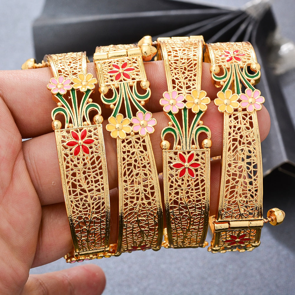 Nigerian wedding Gold Color Bangles For Woman