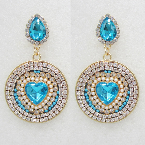 New Earrings Fashion Boho Rhinestone Dangle Earrings for Women