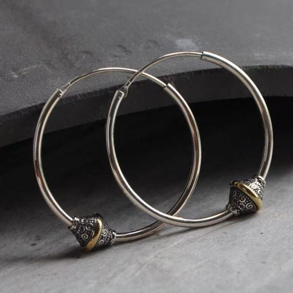 Designer original national style hoop earrings for women