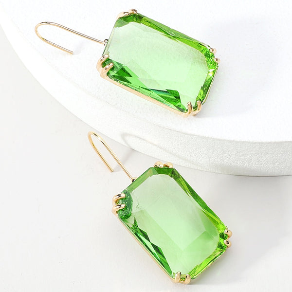 Sparkly Glass Y2k Dangle Earring Fashion Charm Female Luxury Design Brand Unusual Pendant Earrings