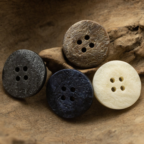 10pcs Irregular Surface Buttons  White Black Brown Resin Buttons