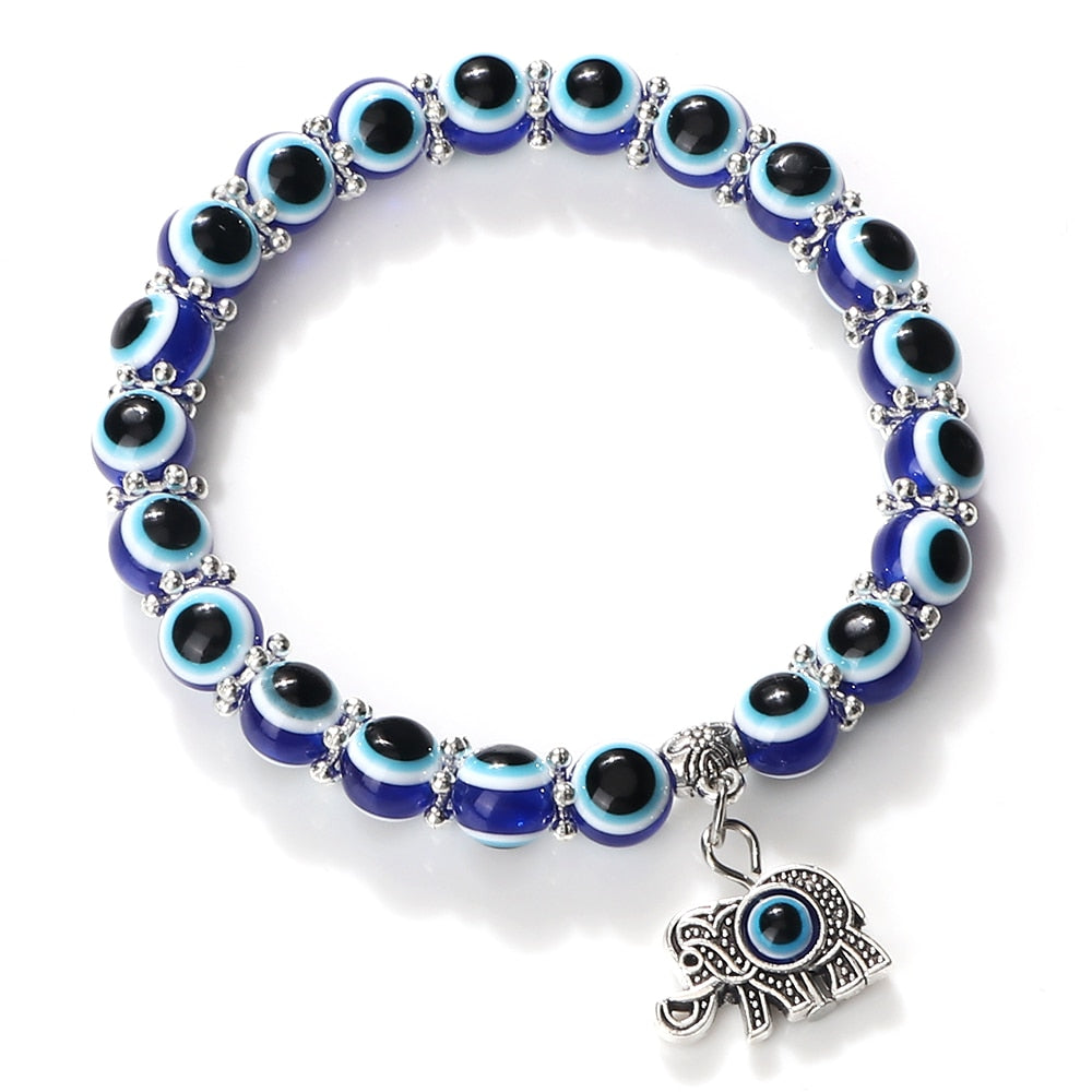 Classical Owl With Turkish Lucky Evil Eye Bracelets For Women Men