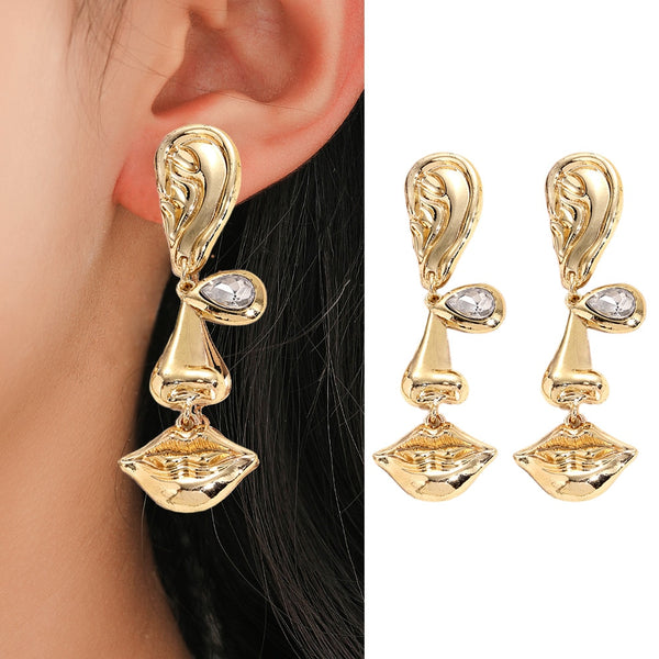 New Personality Creative Face Pendant Earrings