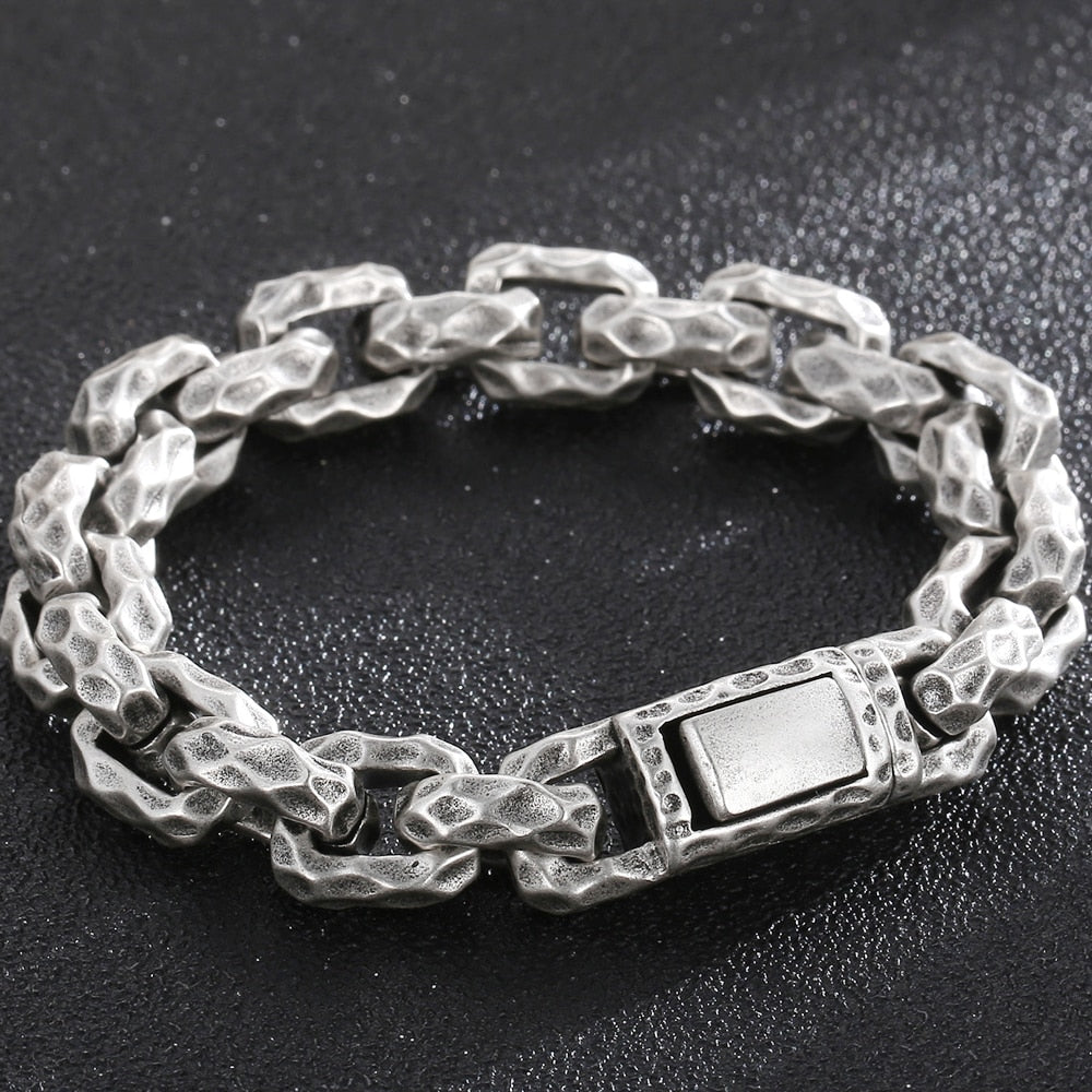 Matter Stainless Steel Link Chain Man Bracelet for Men