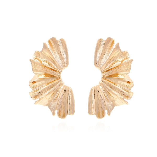 ZAa Earring  Vintage Golden Ginkgo Leaf Earrings for Woman