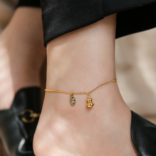 Gold Color Bohemian Chain Anklet for Women