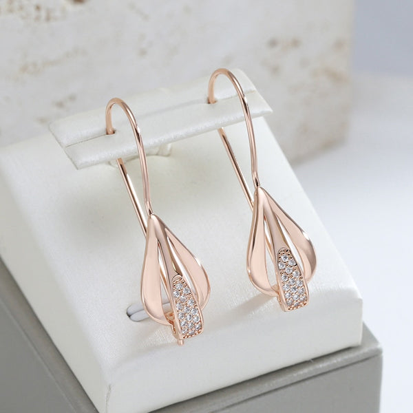 Luxury Drop Dangle Zircon Earrings for Women