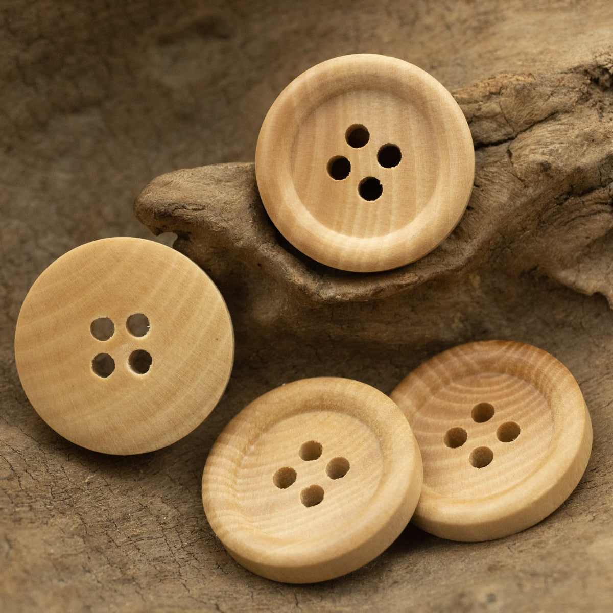 11.5mm-30mm Solid Eco Poplar Wooden Button