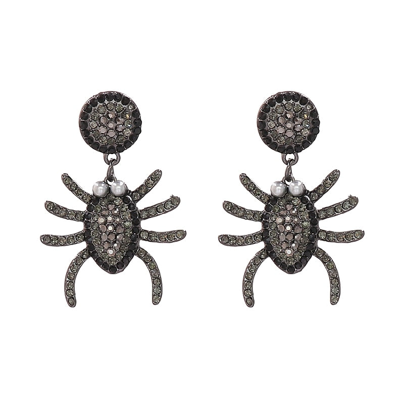 Cute Spider Halloween Earrings High Quality Vintage Pearl pumpkin Earrings Jewelry For Women