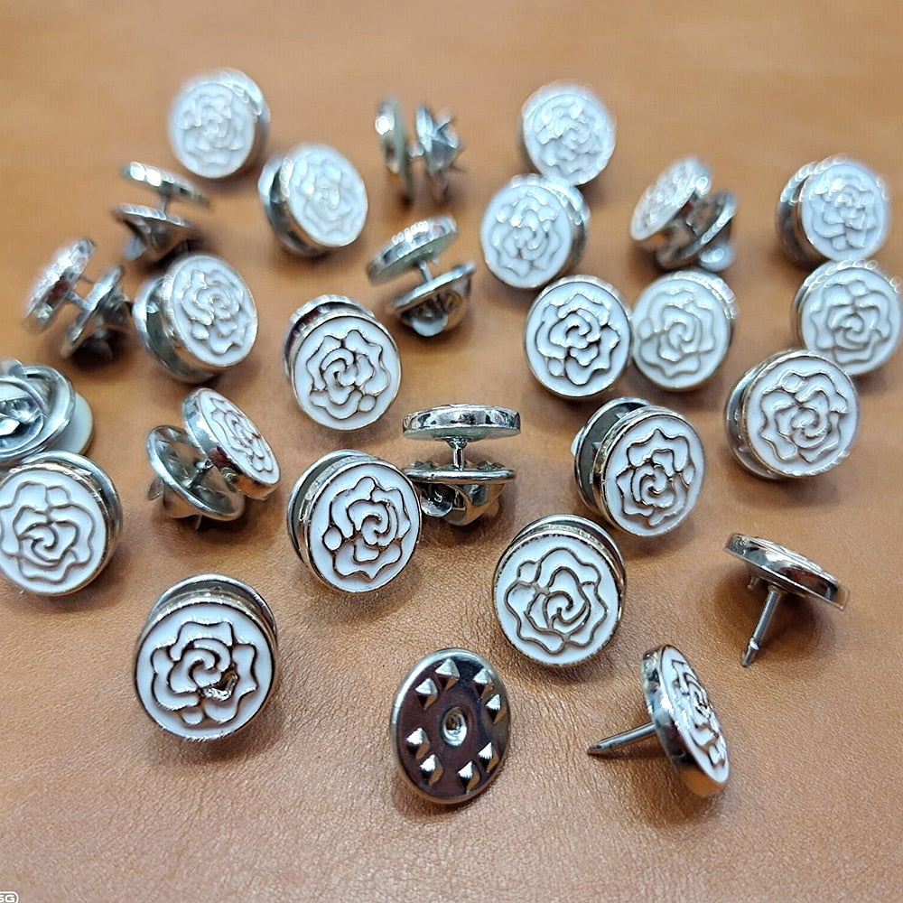 brooch button-30PCS Women Shirt Brooch Buttons