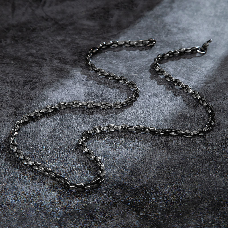 5mm Wide Necklace Stainless Steel Cuban Chain