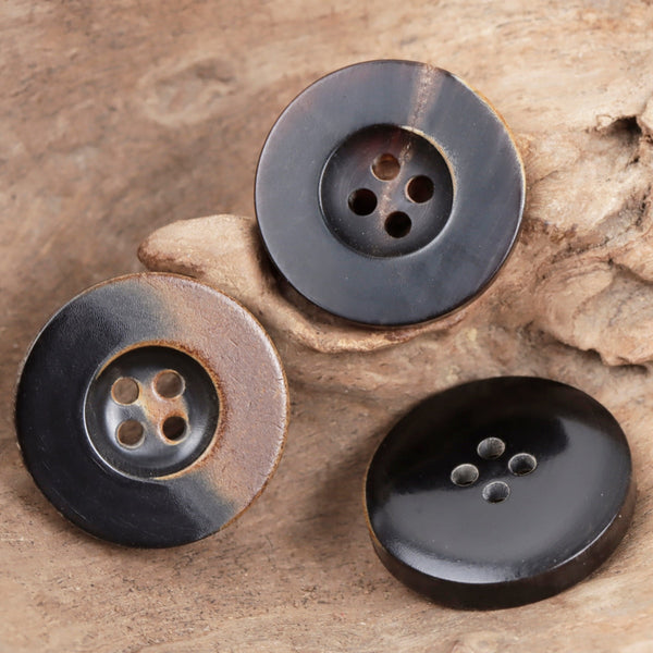 Frame Genuine Horn Buttons Real Natural Sewing Accessories Black Suit Buttons