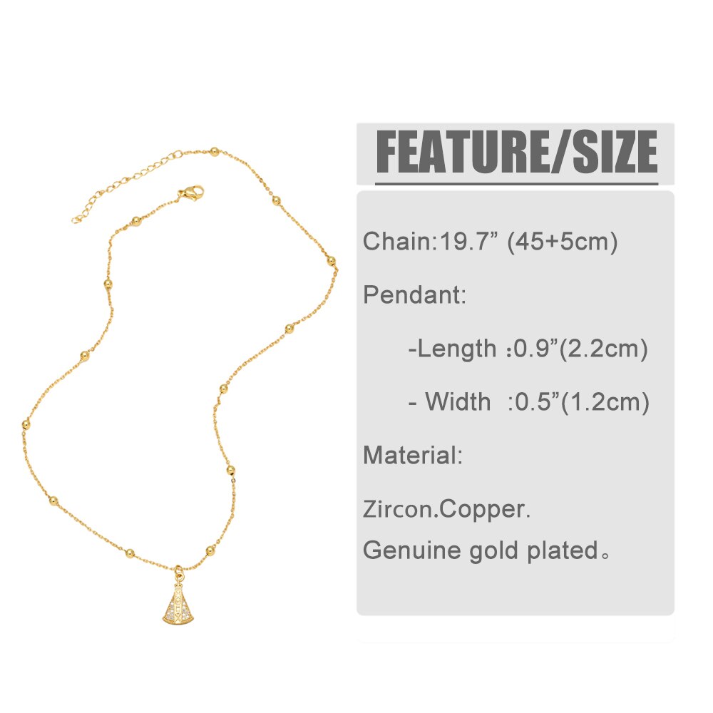 Mini Gold Plated Brazil Virgin Mary Necklaces for Women