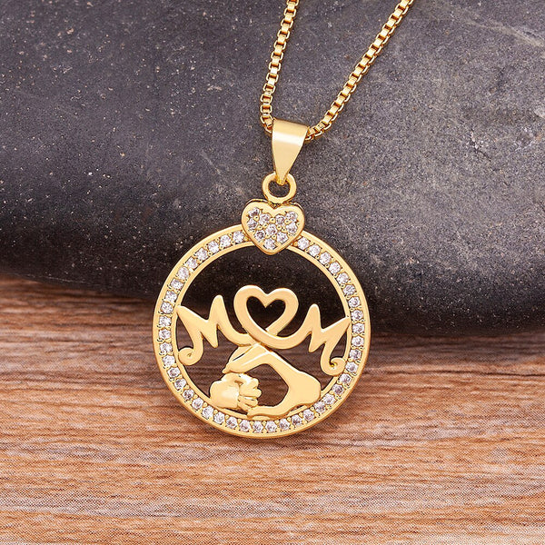 Classic Fashion Exquisite Mother&#39;s Day Gold Color Necklace