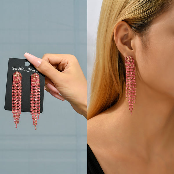 Elegant Fashion Tassel Hanging Dangle Earrings For Women