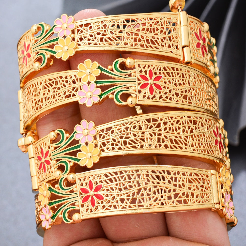 Nigerian wedding Gold Color Bangles For Woman