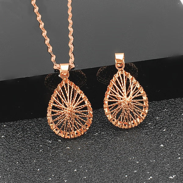 New creative hollow line water drop necklace for woman