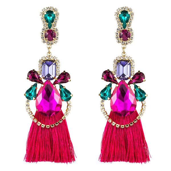 New Women Temperament Rhinestone Multi-layer Popular Simple Party Earing