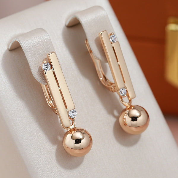 Unique Geometric Design Ball Dangle Earrings for Women