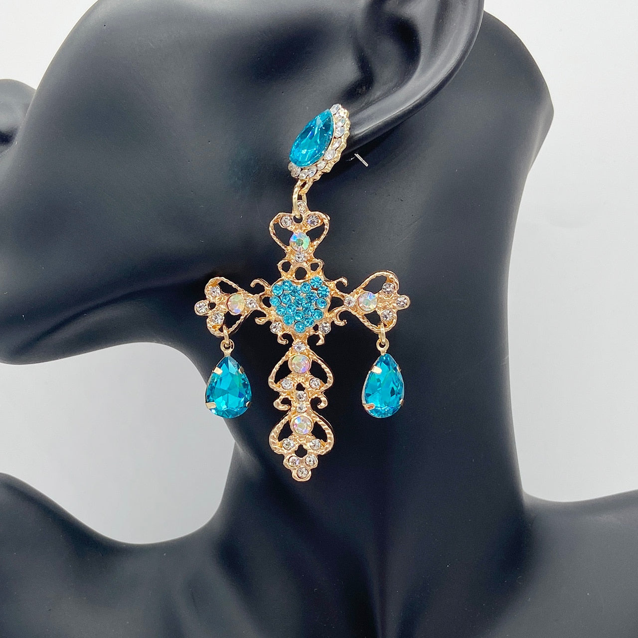 Cross Dangle Drop Earrings for Women