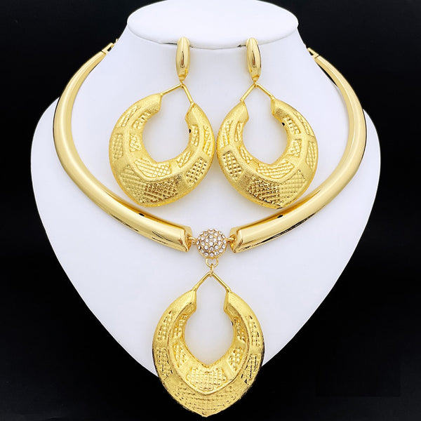 Fashion Jewelry Necklace Earrings Sets For Women