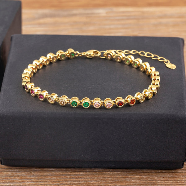 6 Colors Shiny Crystal Bracelet For Women