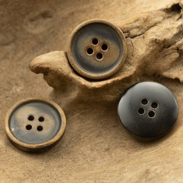 5pcs/lot Genuine Horn Button Scorched Suit Sewing Accessories