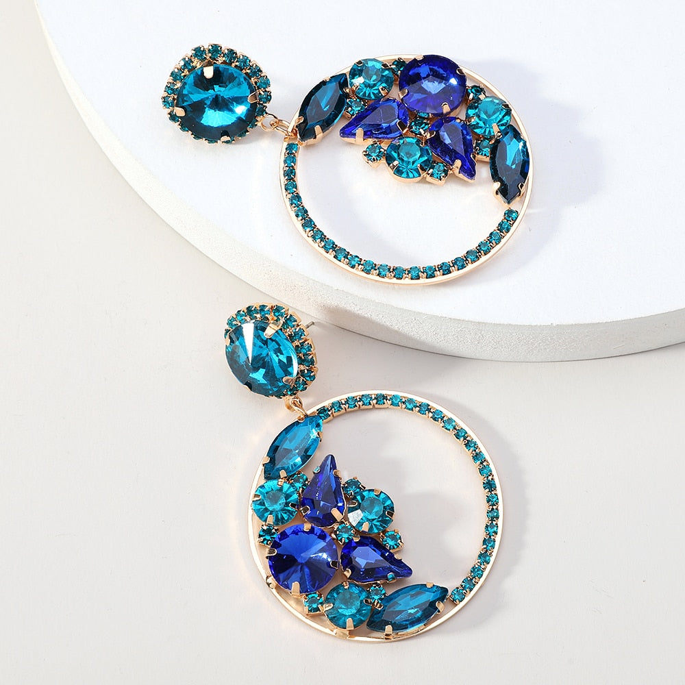 Fashion Round Large Dangle Earring