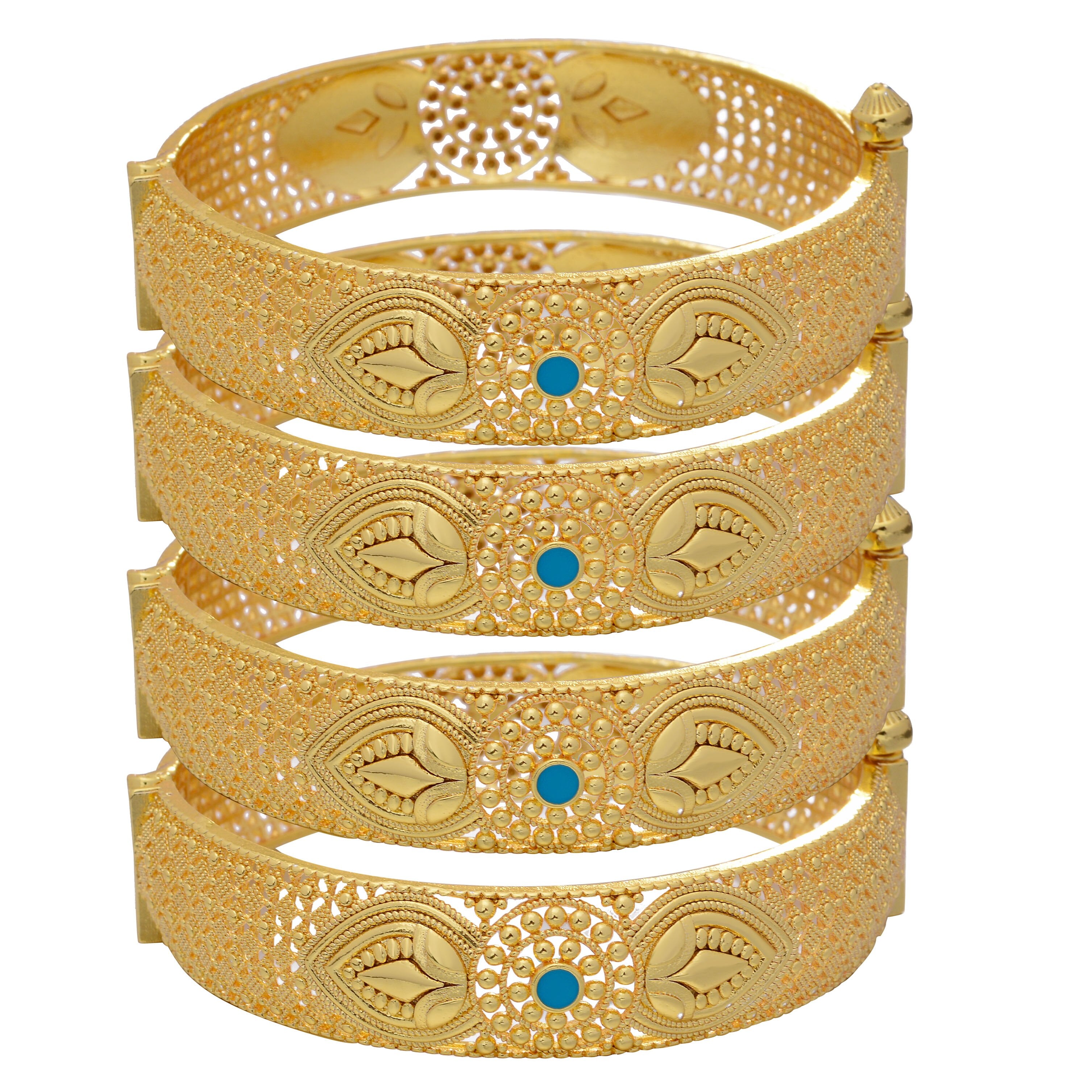 lady Luxury Bangles Dubai Gold Color Bangles For Women