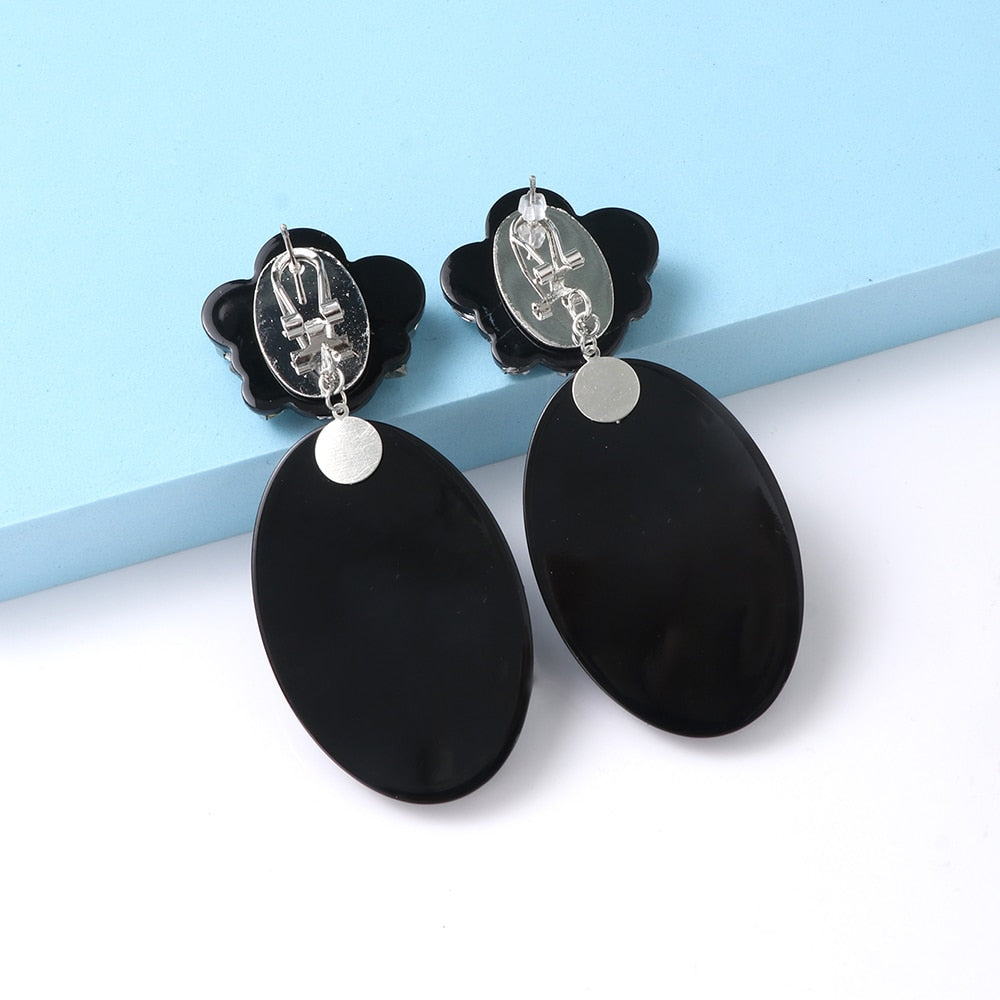 Fashion Geometric Resin Pendant Earrings For Women