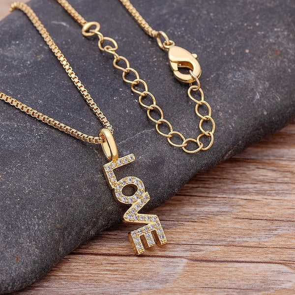 Nidin Styles Letters Love/Happy/Dream/Amore/Warrior  Pendant