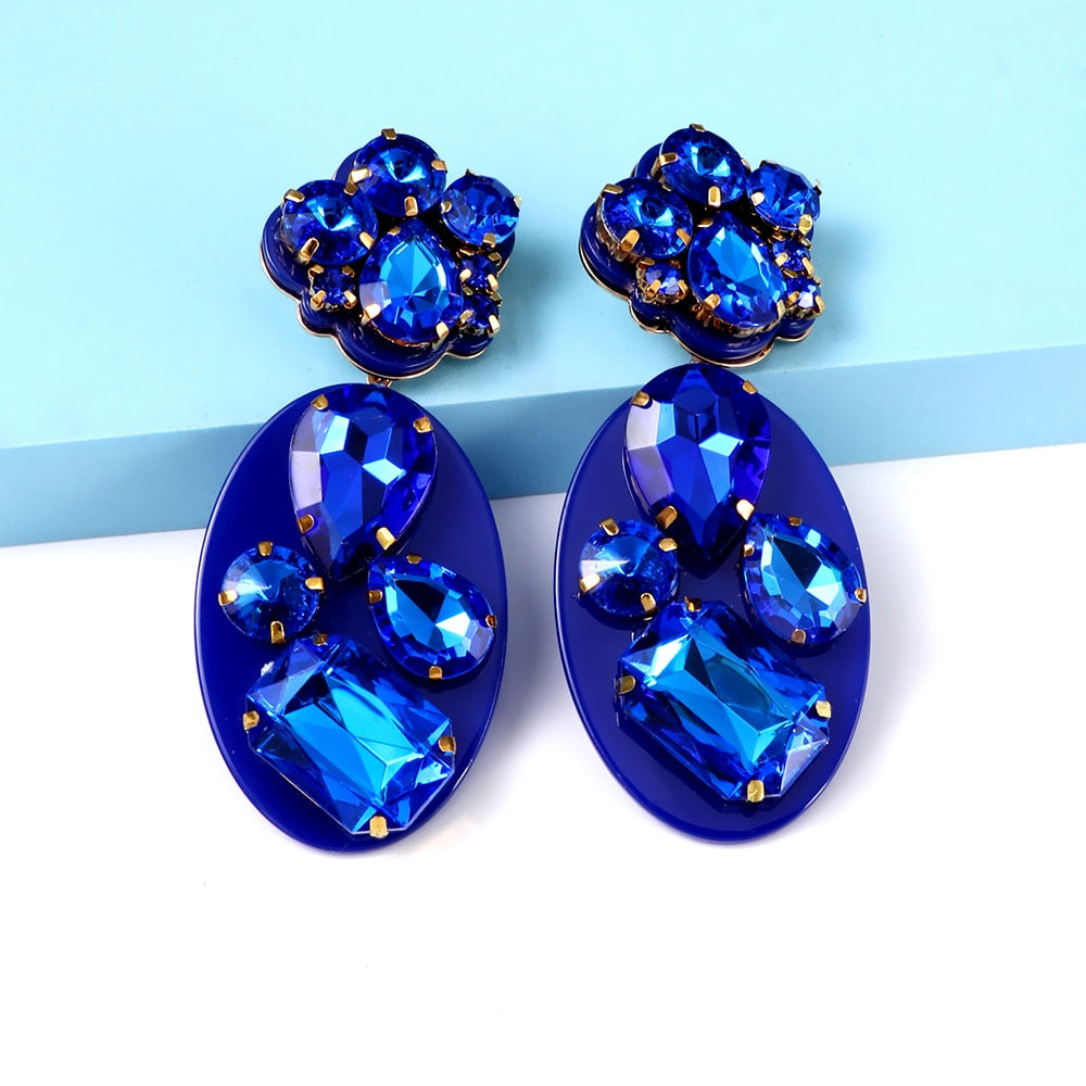 Fashion Geometric Resin Pendant Earrings For Women