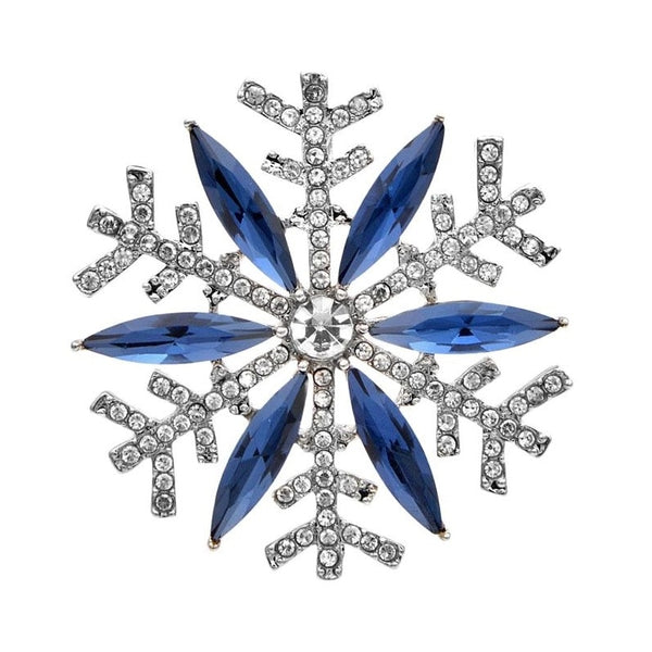 2 Styles Avaibale Rhinestone Snowflake Brooch