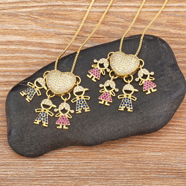 Fashion Hot Family Member Pendant Necklace